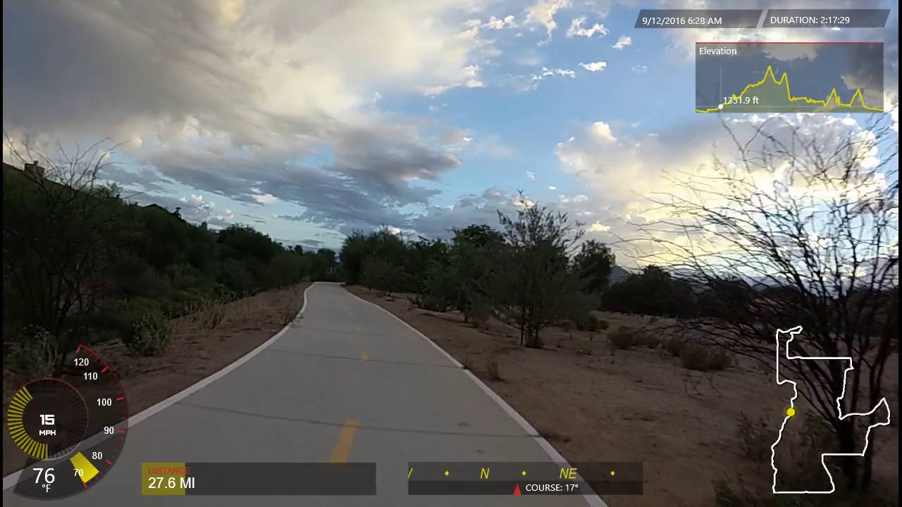 My Big 150 Mile Bicycle Ride in Beautiful Phoenix Desert Area, Garmin VIRB XE