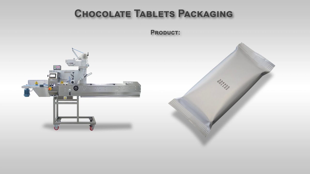 HFFS Flowpack Mod. MINI SUPER to pack chocolate tablets