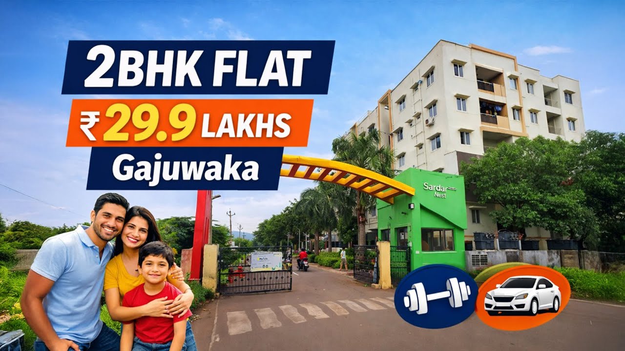 Best 2BHK Flat Deal in Gajuwaka | 9 Years Old | Premium Amenities | ₹29.9L Only