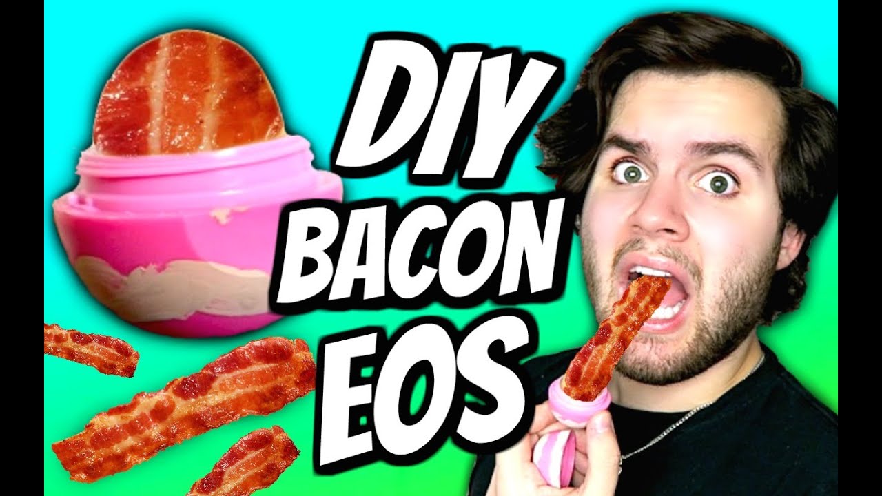 DIY Bacon EOS! | How To Make Bacon Fat Into EOS Lip Balm Tutorial!