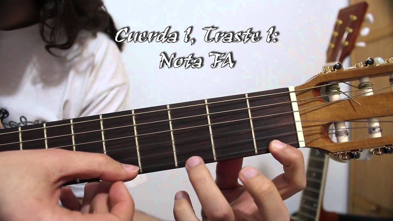 Las primeras notas. Como colocar las manos y la guitarra. Curso basico guitarra 2.
