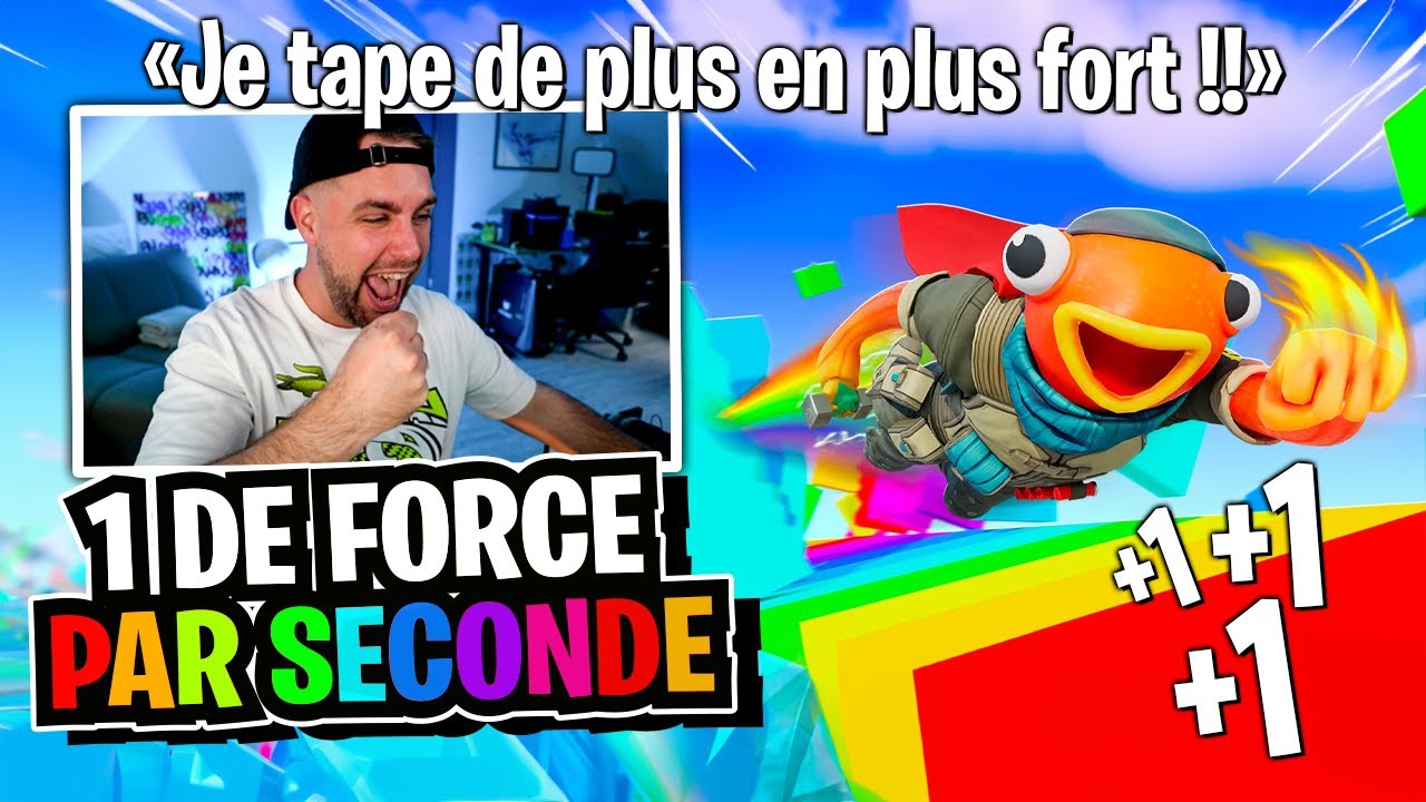 Chaque seconde je tape de plus en plus fort (je détruit tout à la fin)