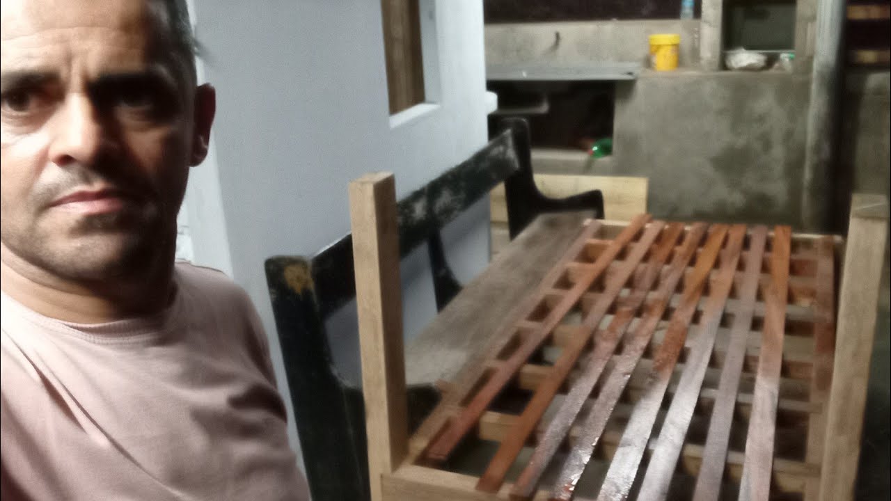 Está quase pronta, a minha cama do sítio 