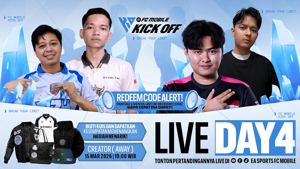 [LIVE] FC Mobile Kick Off 2026 – FCM Content Creator Day 4 | AWAY STAGE