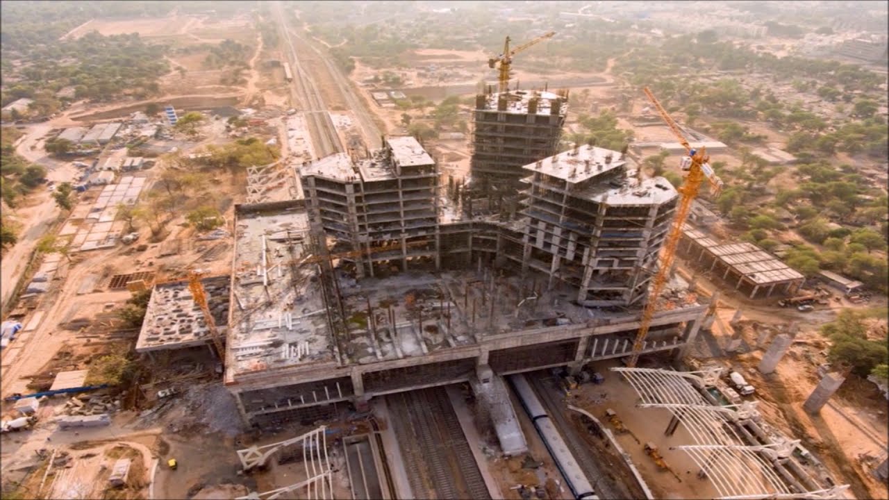 Gandhinagar Railway Station Redevelopment Project | Airport Style Railway Station lPapa Construction