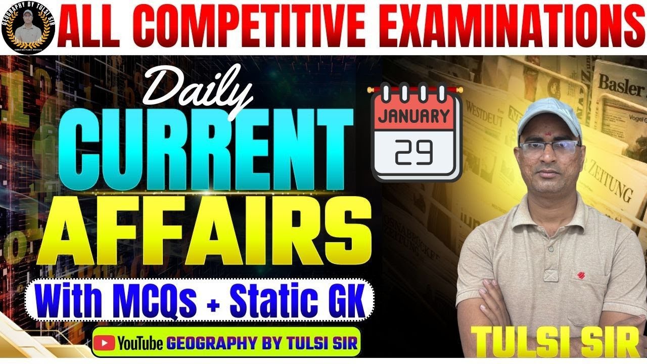 🎯Current Affairs Today | 29 January Current Affairs 2026 | Daily Current Affairs | Current News |#gk