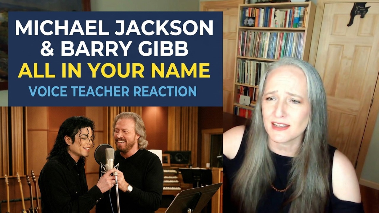 Voice Teacher Reaction to Michael Jackson & Barry Gibb - All In Your Name