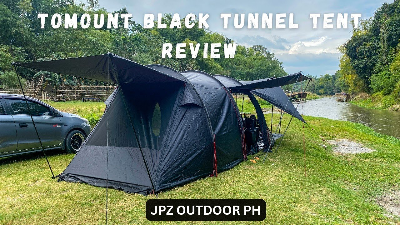 TOMOUNT / SHINECRAVE TUNNEL BLACK TENT REVIEW FROM JPZ OUTDOOR PH @ ILUG KAMALIG