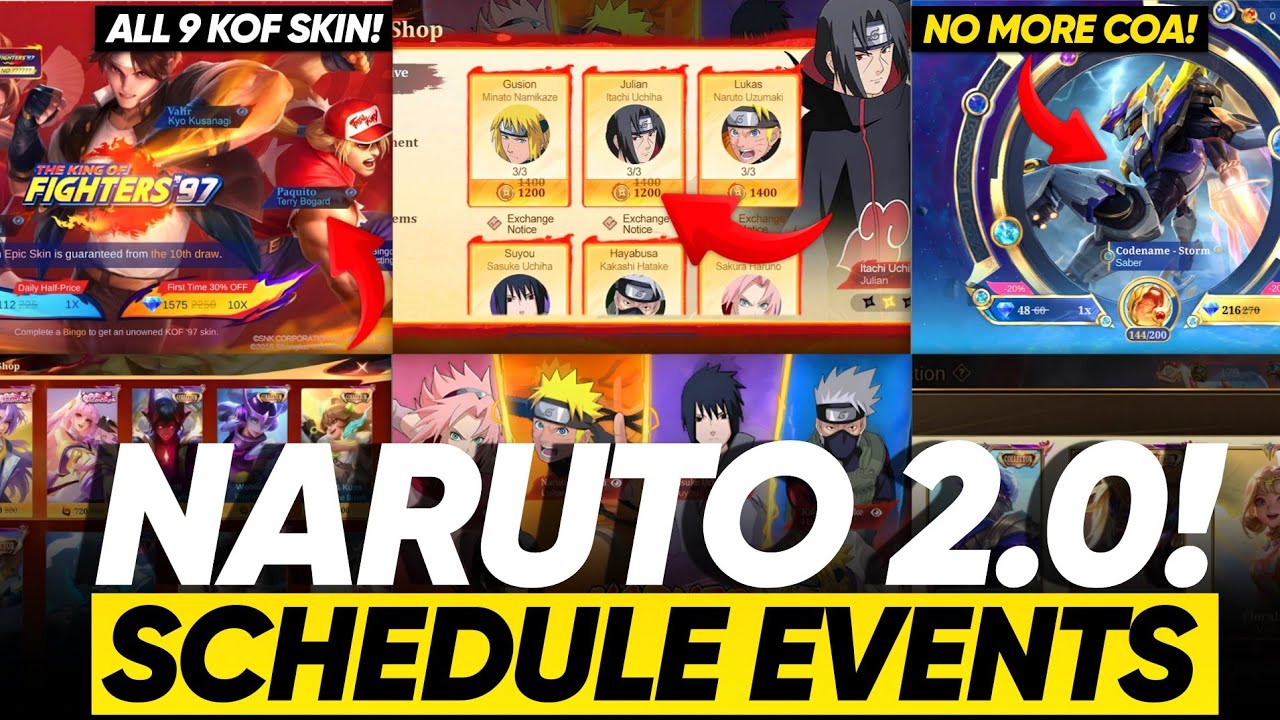 UPCOMING EVENT: NARUTO 2.0 RESALE, KOF 9 SKIN RESALE | MAGIC WHEEL AND COLLECTOR UPDATE