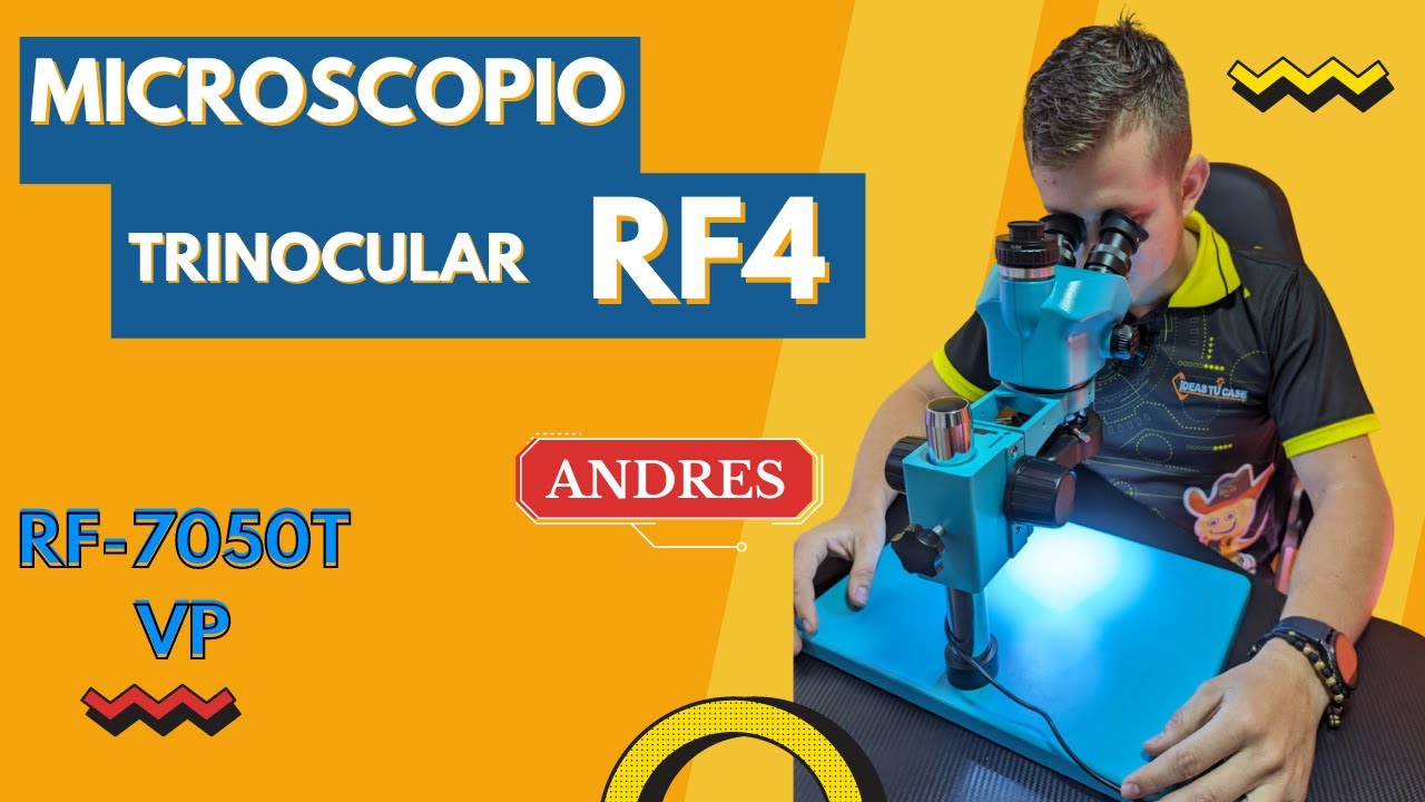 MICROSCOPIO TRINOCULAR RF4 REFERENCIA RF-7050TVP , ENSAMBLE Y PRUEBA.