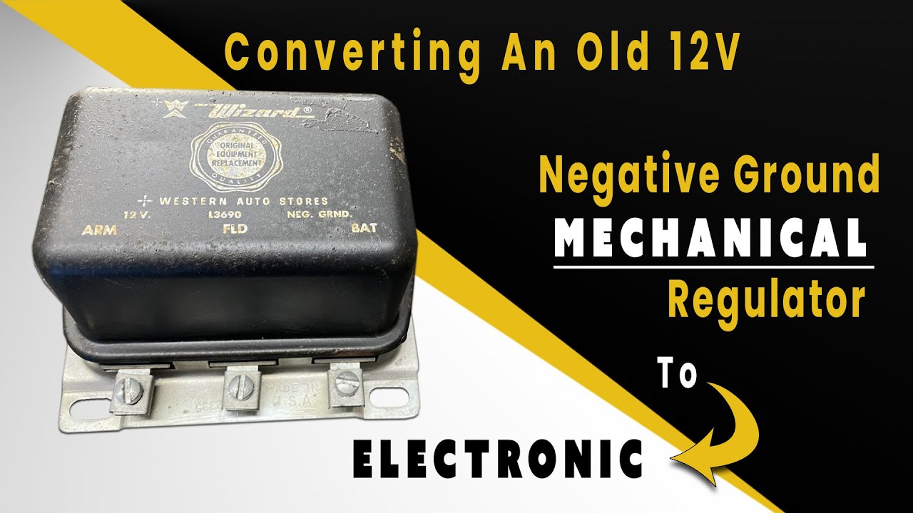 Converting 12V Negative Ground Mechanical Regulator to Electronic