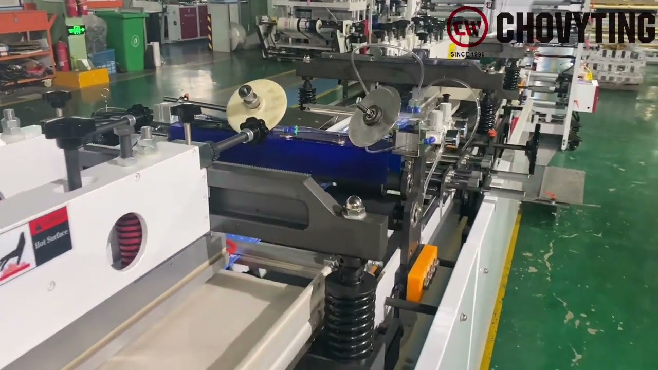 CWZD-600ZF+SZ High speed four side sealing bag making machine
