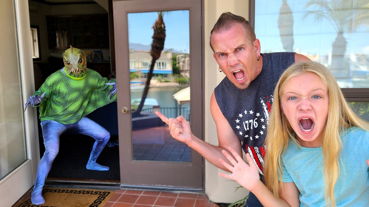 Pond Monster Caught in Our House!!! Tracking and Chasing the Pond Monster!