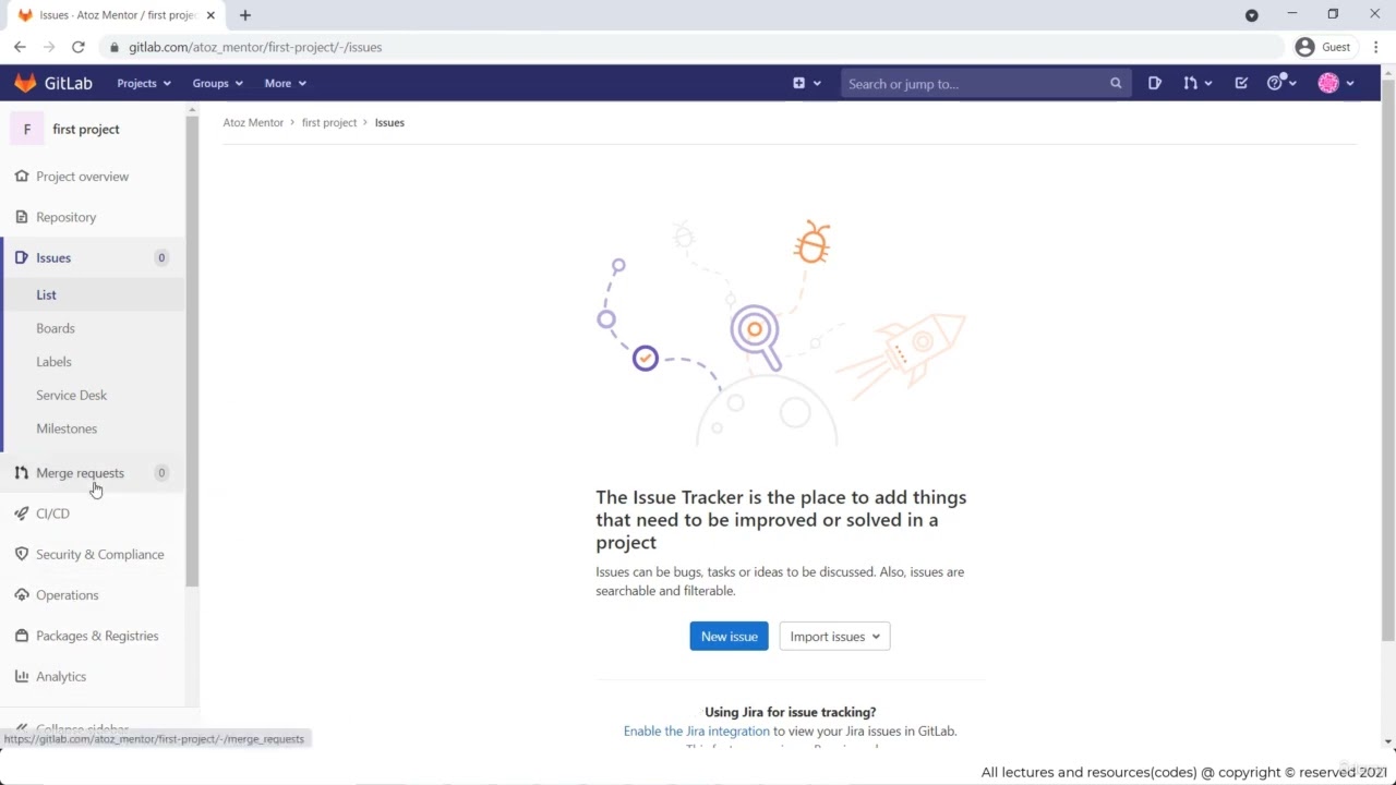 3  GitLab UI Tour