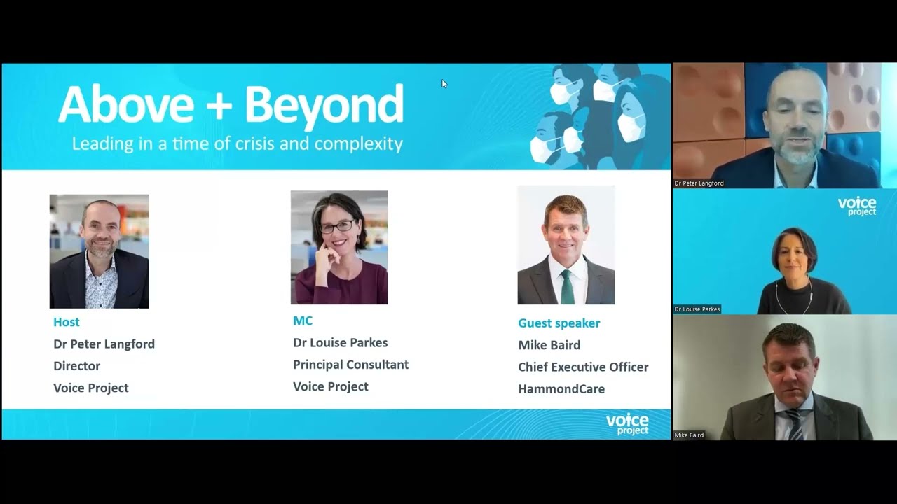 Above + Beyond: leading in a time of crisis and complexity.
