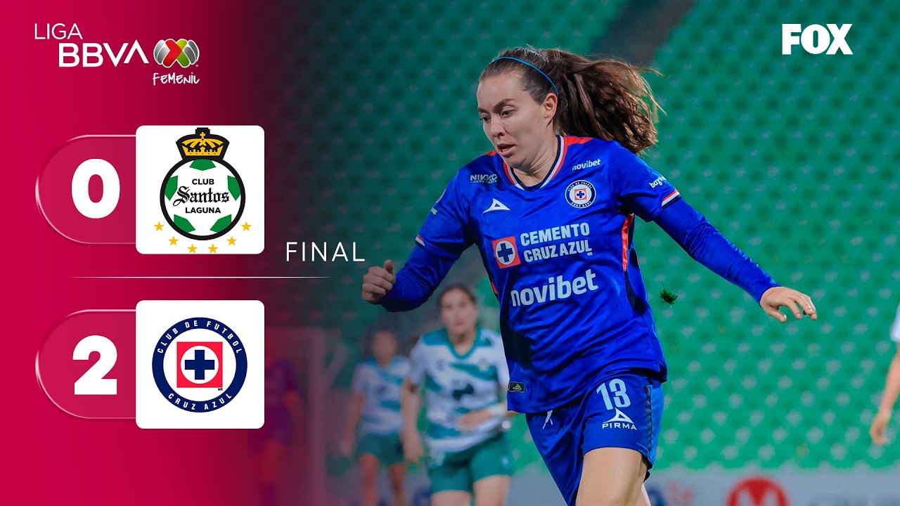 SANTOS 0-2 CRUZ AZUL | RESUMEN Y GOLES | LIGA MX FEMENIL | CLAUSURA 2026 | JORNADA 12