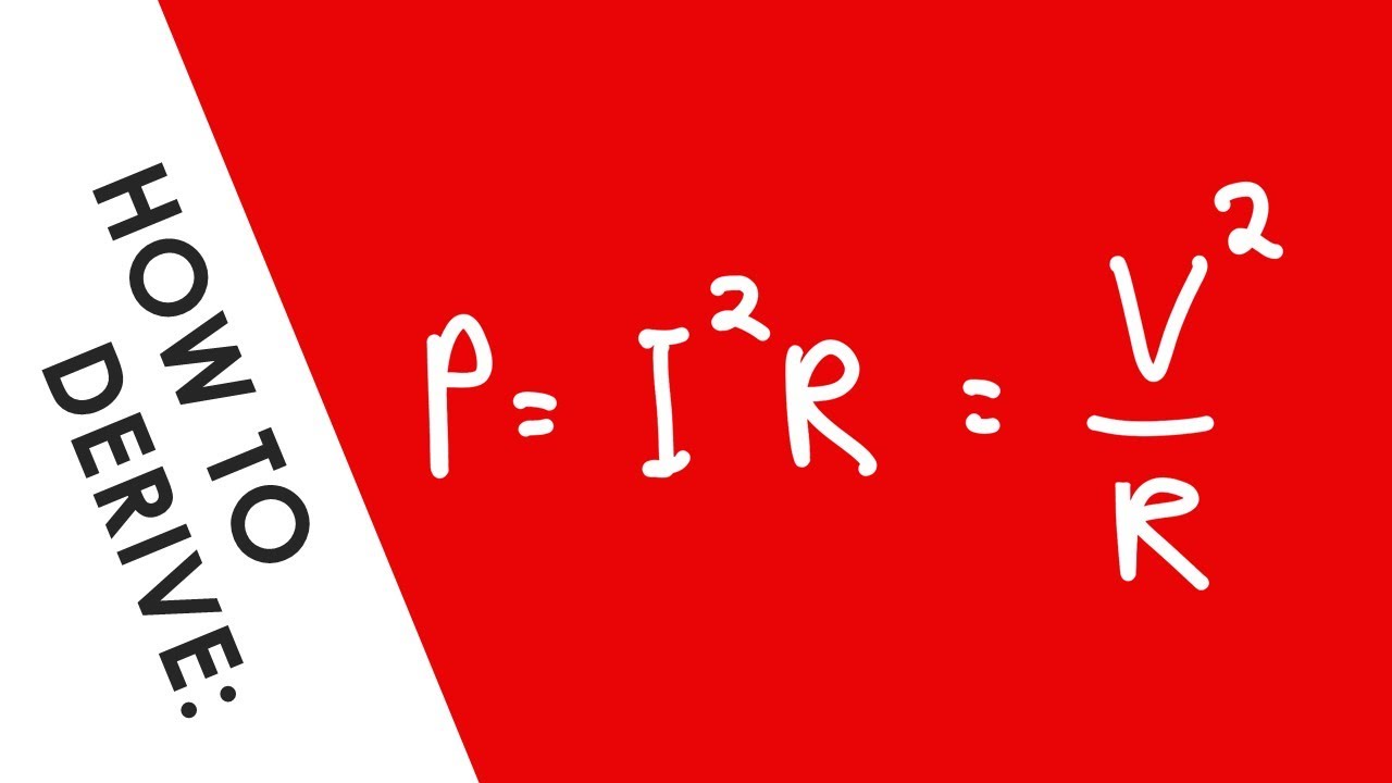 How to Derive Electrical Power Quickly - A Level Physics