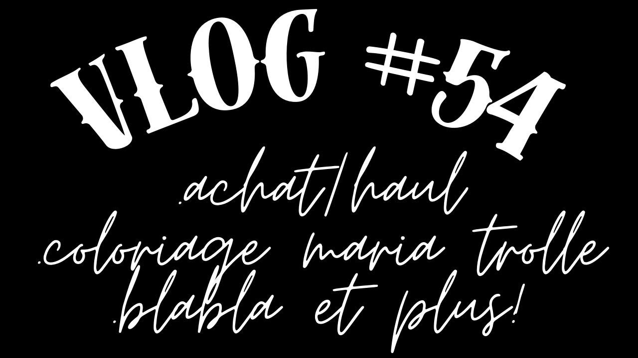 vlog # 54  achat/haul/swatch/coloriage/blabla!