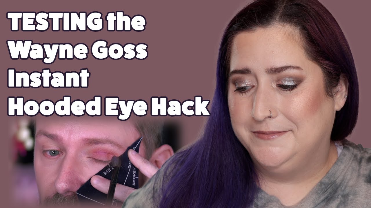 TESTING THE WAYNE GOSS INSTANT HOODED EYE HACK | Natasha Denona Glam Palette