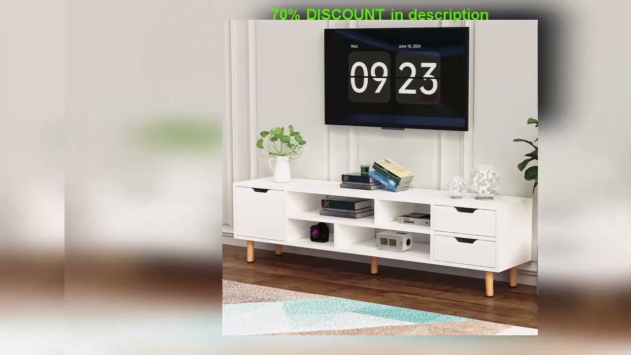 A must-have product! TV Stand Unit  140cm Modern High Gloss  TV Cabinet with Storage for Living Ro