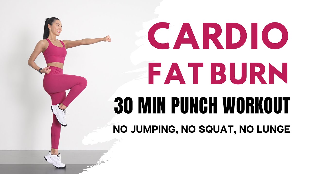30MIN PUNCH CARDIO WORKOUT - Intense Full Body Fat Burn🔥No Jumping, No Squat, No Lunge