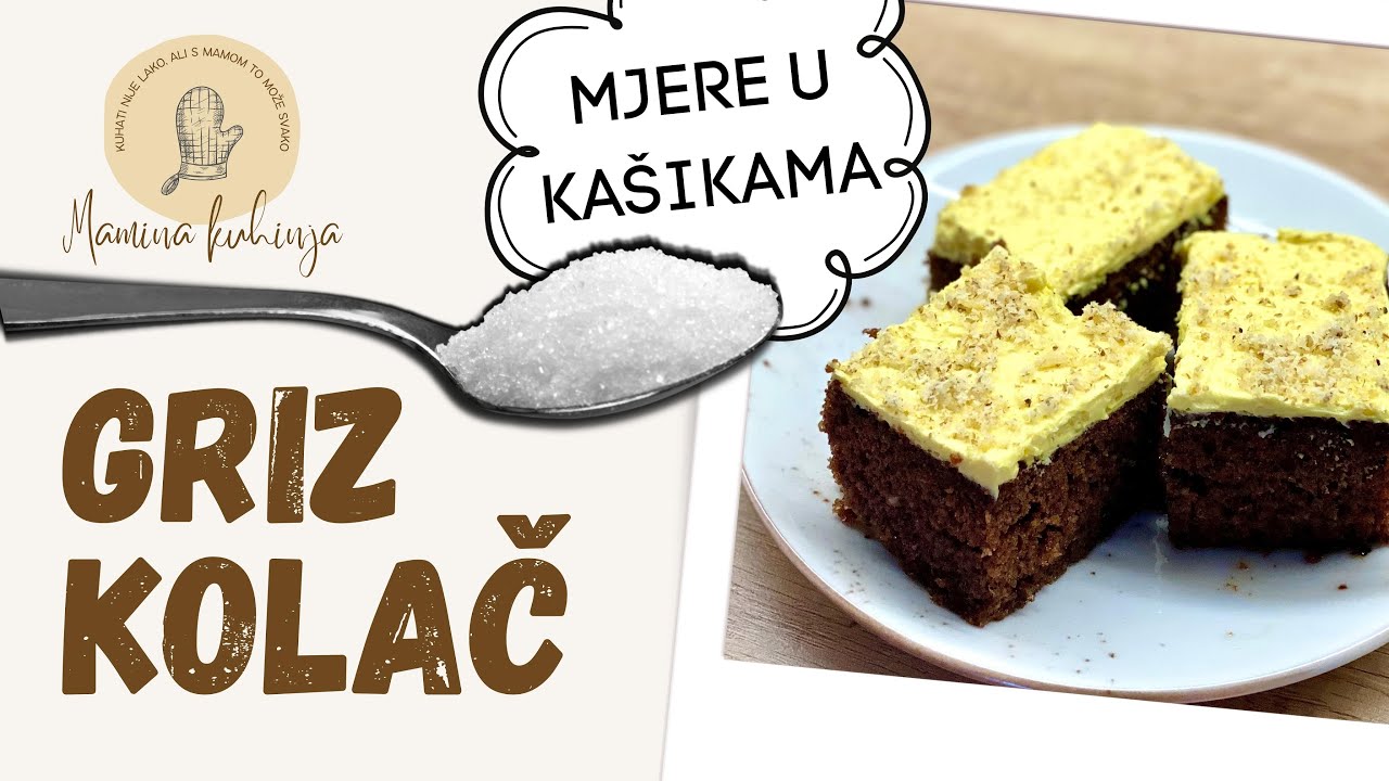 JEDNOSTAVNO I BRZO - Griz kolač! OVO MORATE PROBATI 🥰