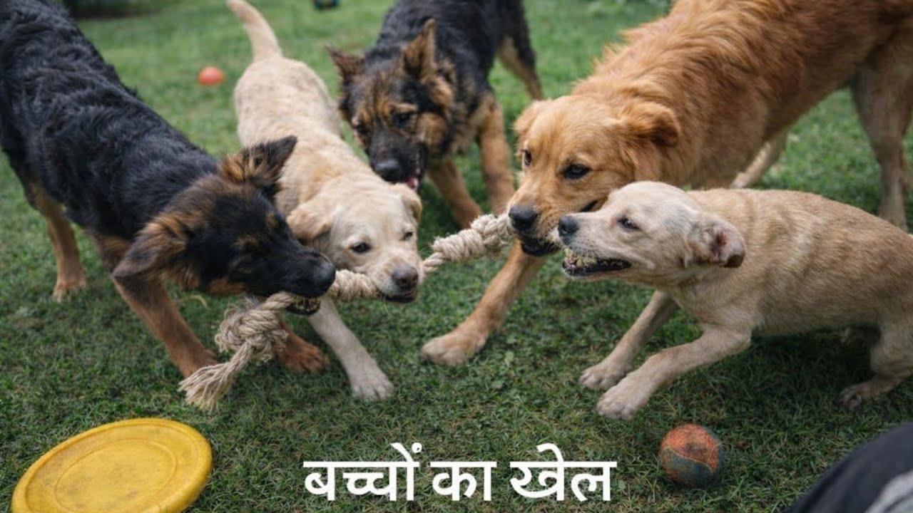 बच्चों का खेल #cute puppy #Dog...