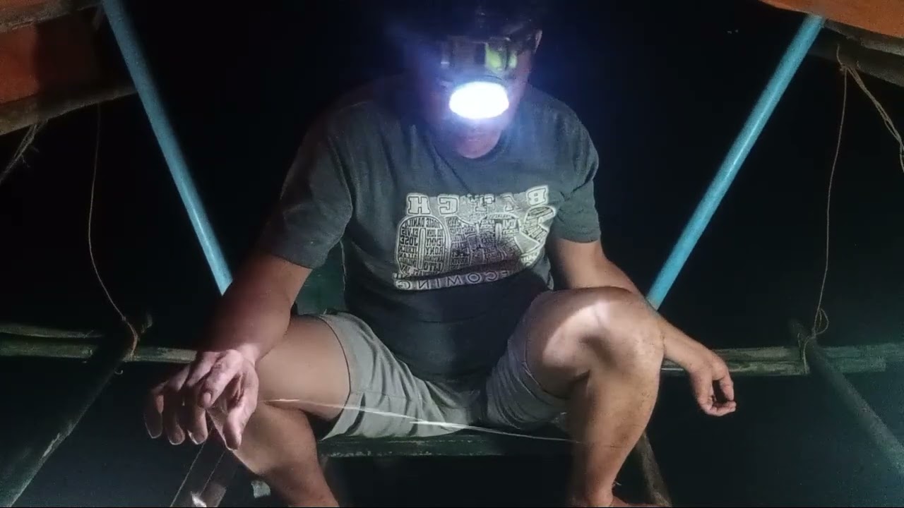 Tutorial kung pa ano magpadlas sa Gabi para makahuli ng isda Full vedio 