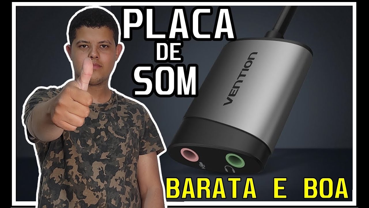 Placa de Som Muito  boa e Barata - Vention