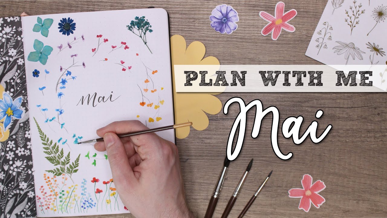 PLAN WITH ME - Mai 2021 : Se poser les bonnes questions | Bullet Journal Setup + CONCOURS ! 🐺
