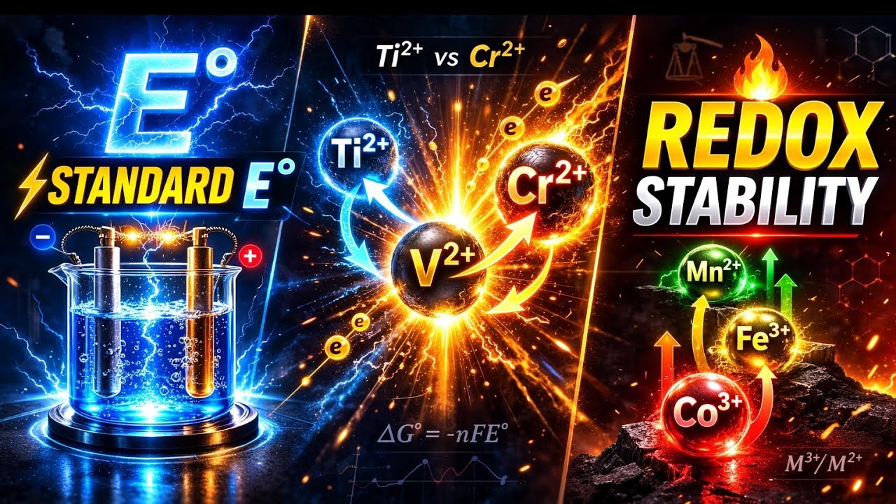 Transition Elements: The Complete Thermodynamic Story of Electrode Potentials | JEE NEET CUET 