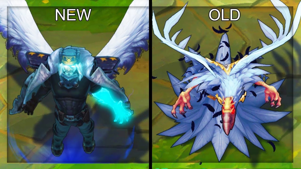 All Swain Skins NEW and OLD Texture Comparison Rework 2018 (League of Legends)