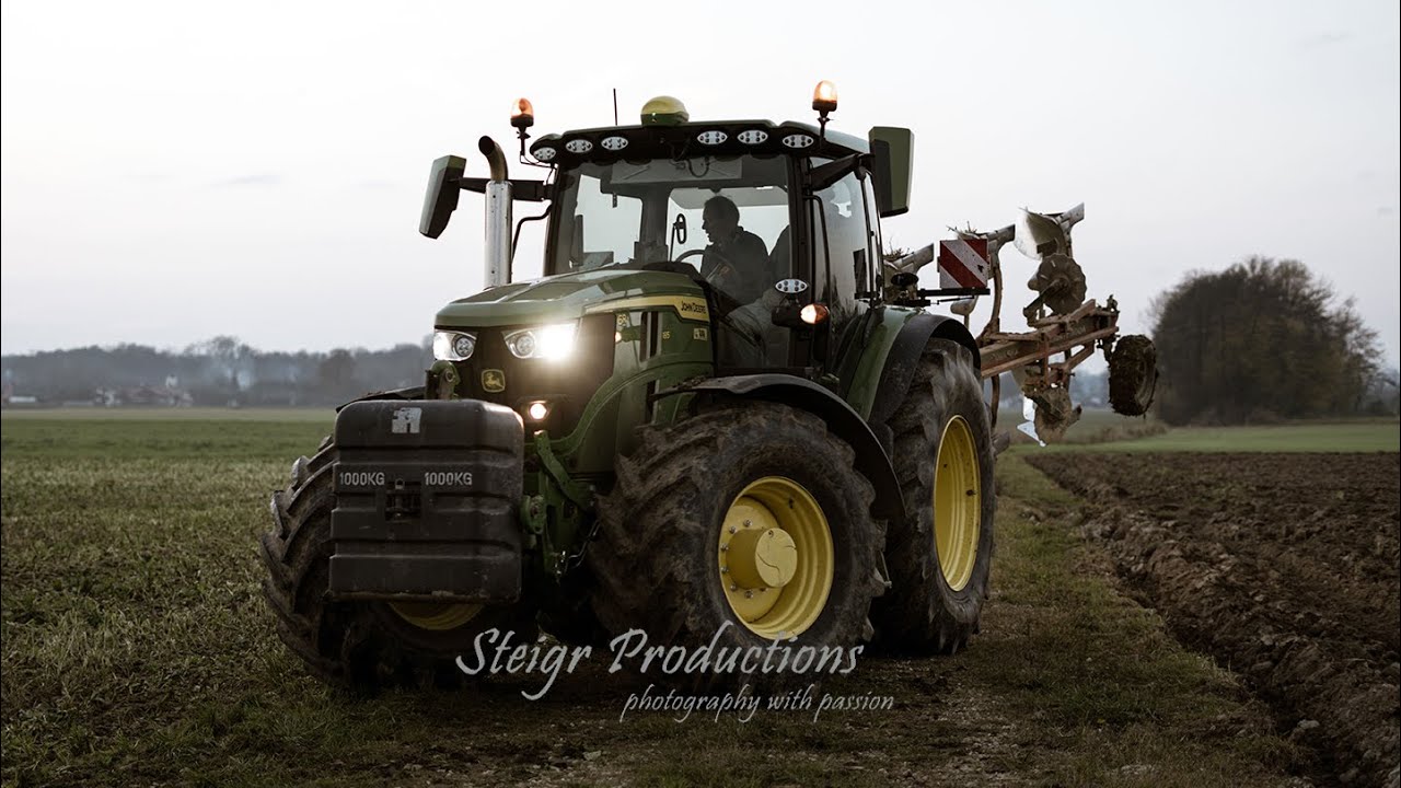 [JOHN DEERE 6R 185 & VOGEL&NOOT 1050 ] ORKA/PLOWING/ORANJE/MUD/BŁOTO/PFLUGEN/kmetija BERTALANIČ