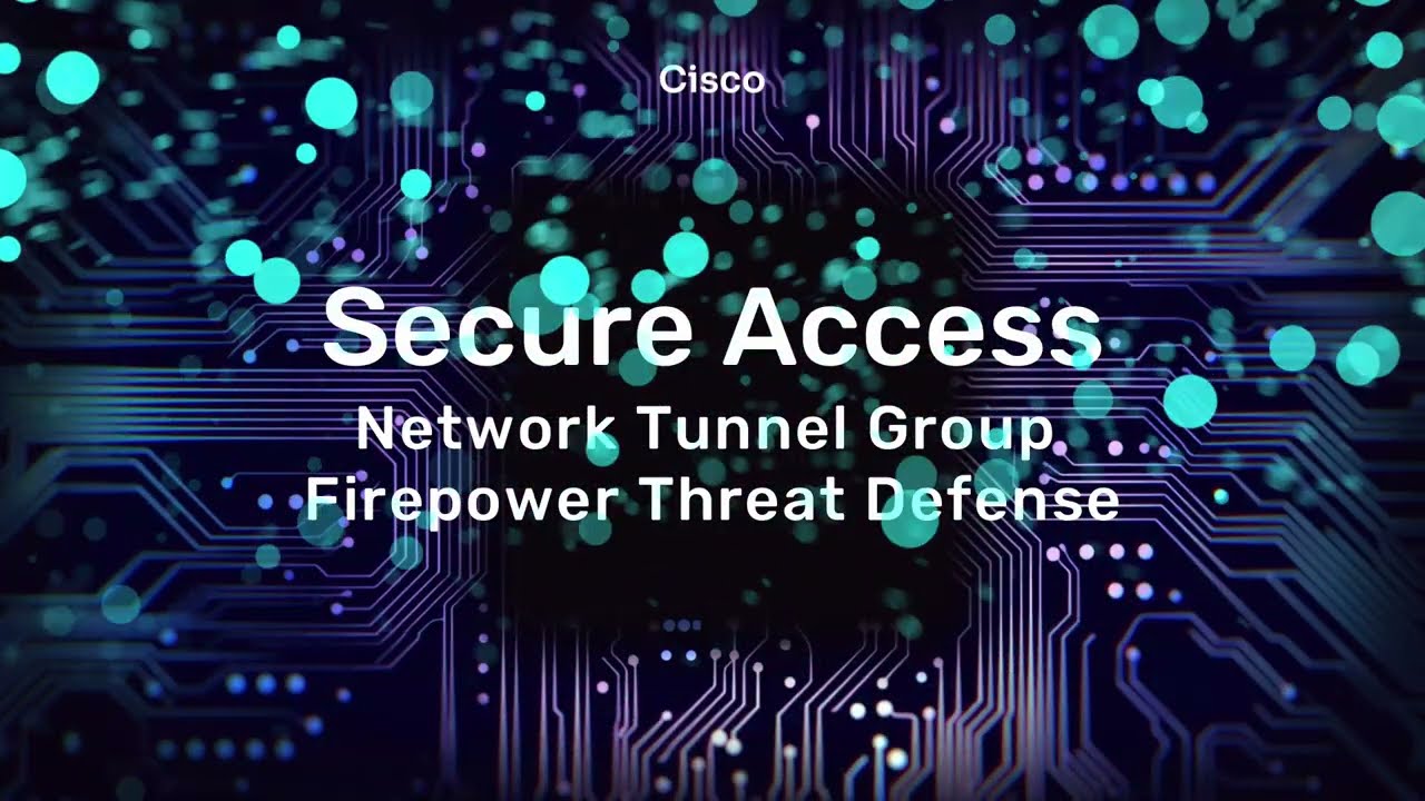 Cisco Secure Access: Группа сетевых туннелей: Cisco Secure Firewall