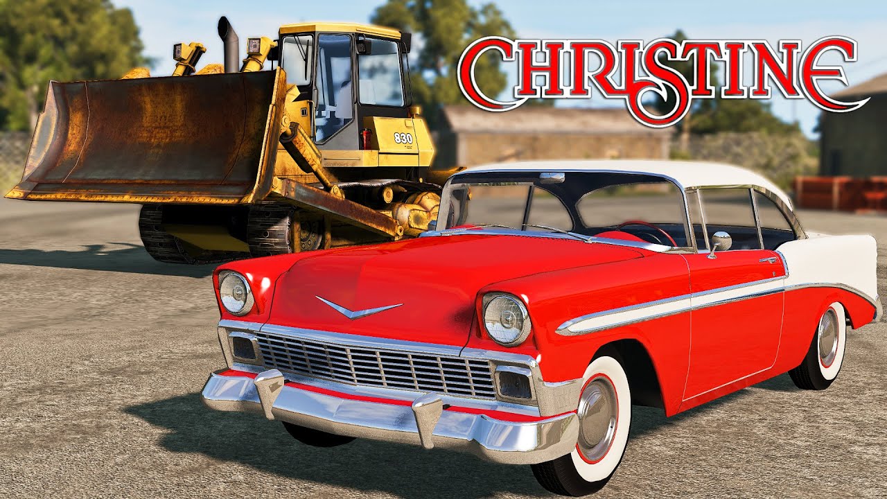 Christine Gets Crushed / Christine Movie Remake - BeamNG.drive