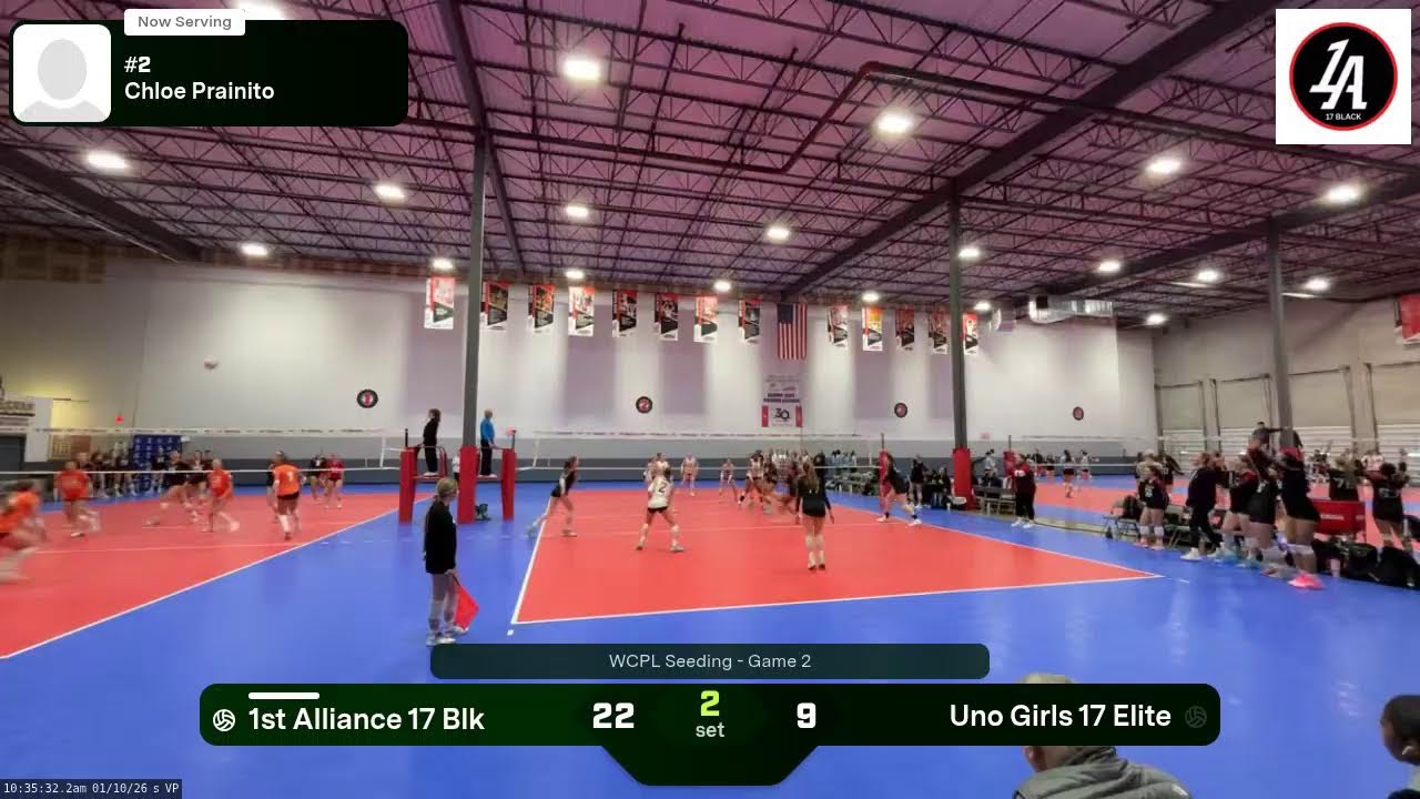 1st Alliance 17 Blk @ Uno Girls 17 Elite (2026.01.10)