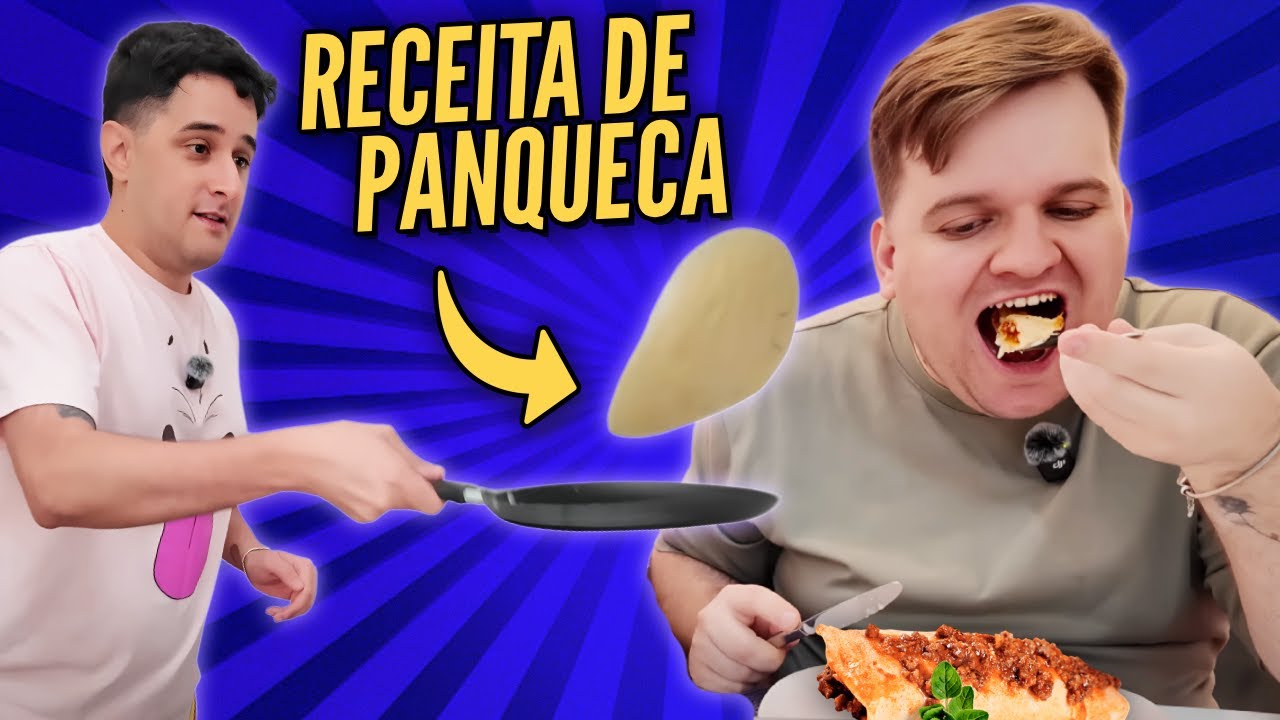 MEU NOIVO foi pra COZINHA fazer PANQUECA de FRANGO