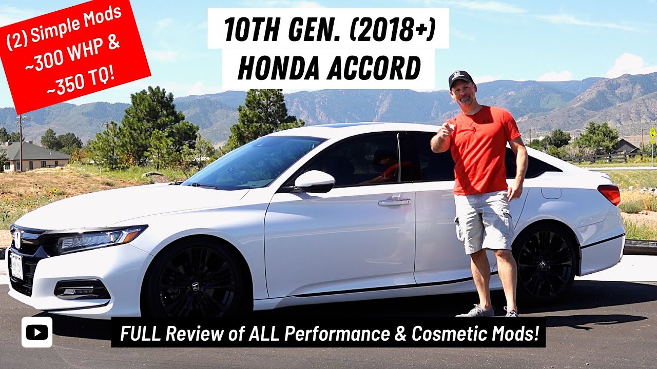 (2) Простые модификации производительности = ~300 WHP и ~350 TQ // Honda Accord 10-го поколения (...