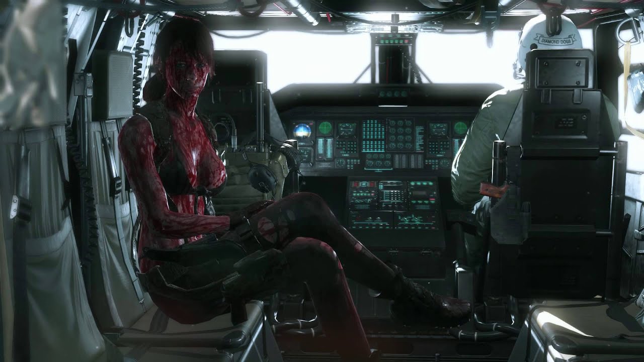 With Quiet on a helicopter ride! (Metal Gear Solid V: The Phantom Pain)