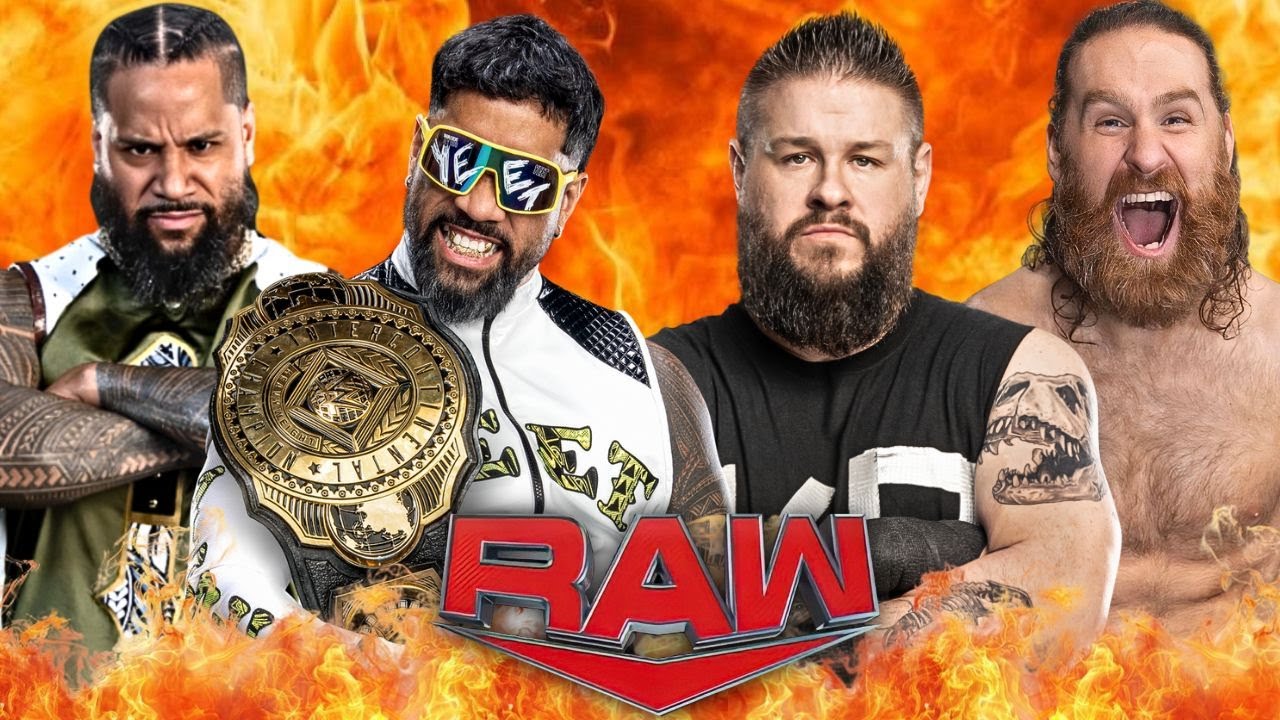 Jey Uso & Jimmy Uso vs Kevin Owens & Sami Zayn WWE Raw Netflix - FULL MATCH