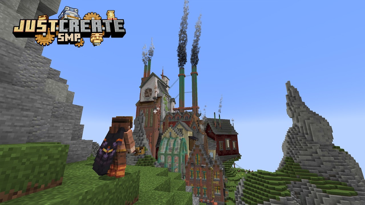 I Built a MEGA BASE in Minecraft Create Mod