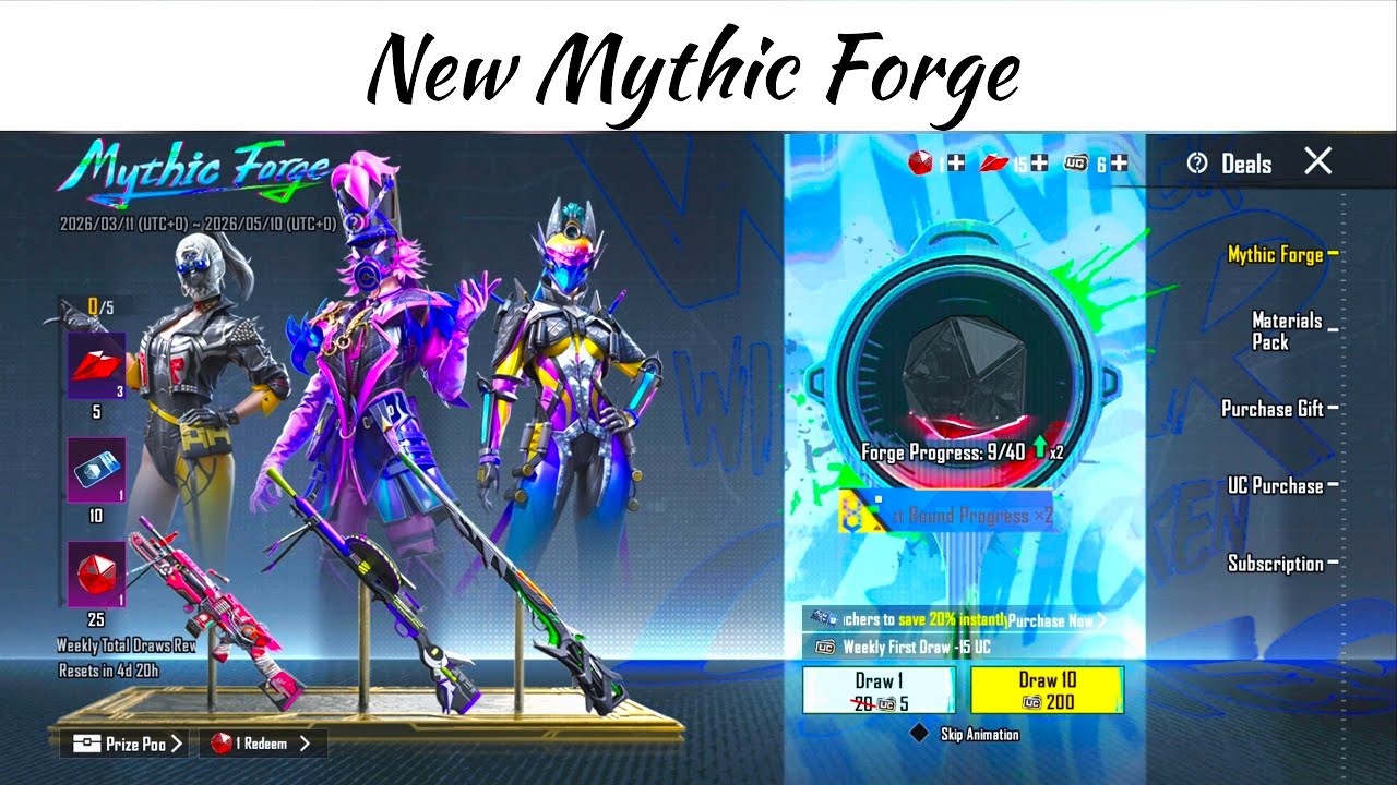 New Mythic Forge Crate Opening | 4.3 Update Mythic Forge | PUBG Mobile | BGMI