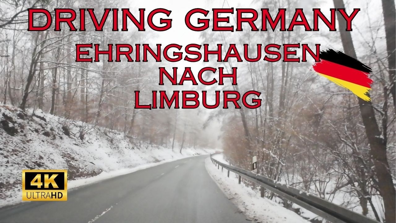 Driving to Limburg Germany | Autofahrt von Ehringshausen nach Limburg| 4k and 60FPS