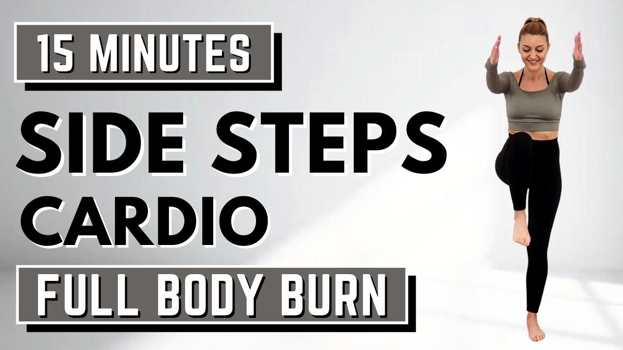 🔥15 Min SIDE STEPS CARDIO🔥LOW IMPACT CARDIO for WEIGHT LOSS🔥KNEE FRIENDLY🔥NO JUMPING🔥