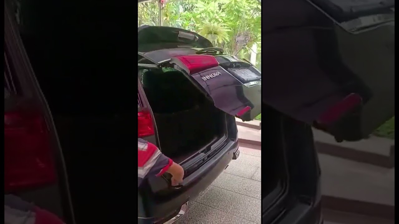 Hasil Pemasangan power back door dengan sensor kakinya. Mobil innova tipe G, V,dan Venturer,bisa bgt