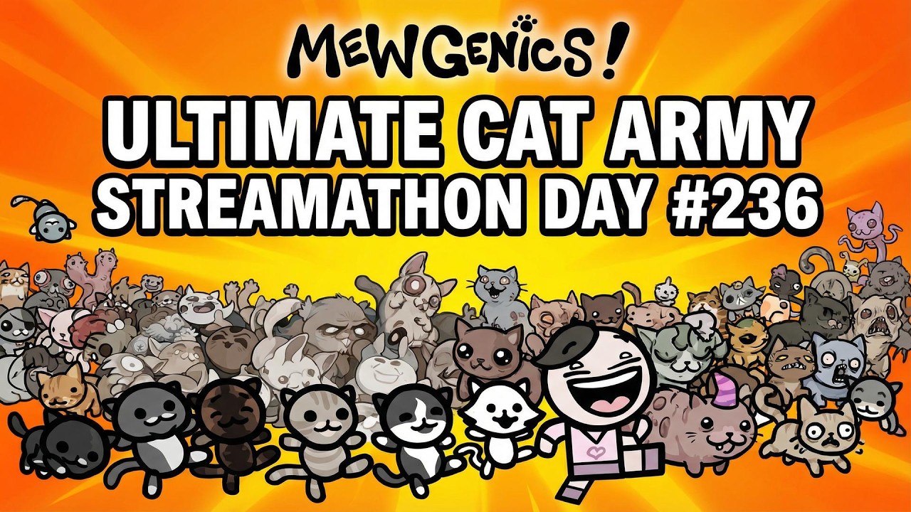 Mewgenics – Building the ULTIMATE CAT ARMY 🐱⚡ | Streamathon Day 236