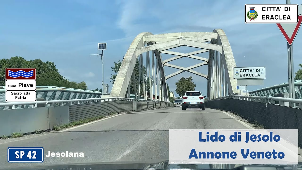 LIDO DI JESOLO - ANNONE VENETO | SP 42, SP 57, SP 62, SS 14, SP 61