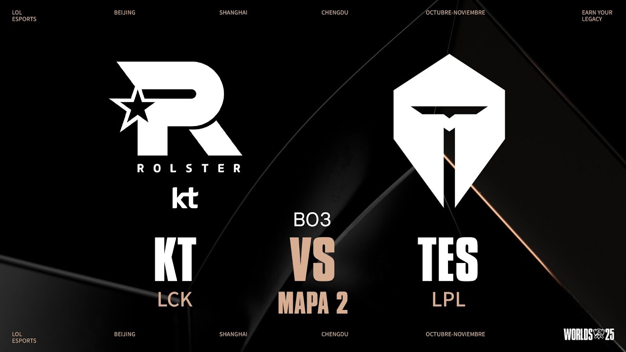 KT VS TES - GAME 2 - SUIZO - DÍA 2 - WORLDS - 2025 - LEAGUE OF LEGENDS
