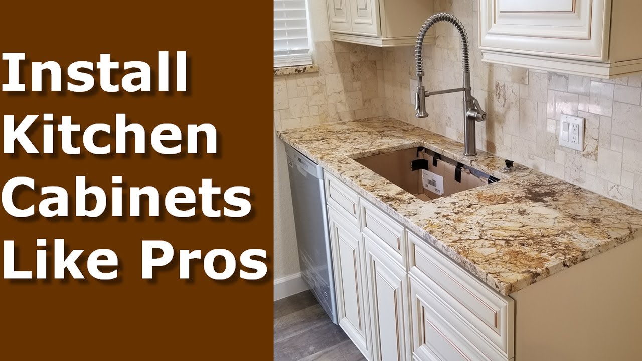 Installing Kitchen Cabinets DIY, | How To Install Like Pros
