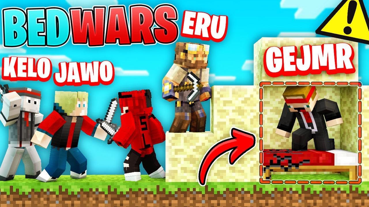 🤌 Ako GEJMR posteľ zničil 😮 | Bedwars w/ @GEJMR @Kelohap @eruanyo.